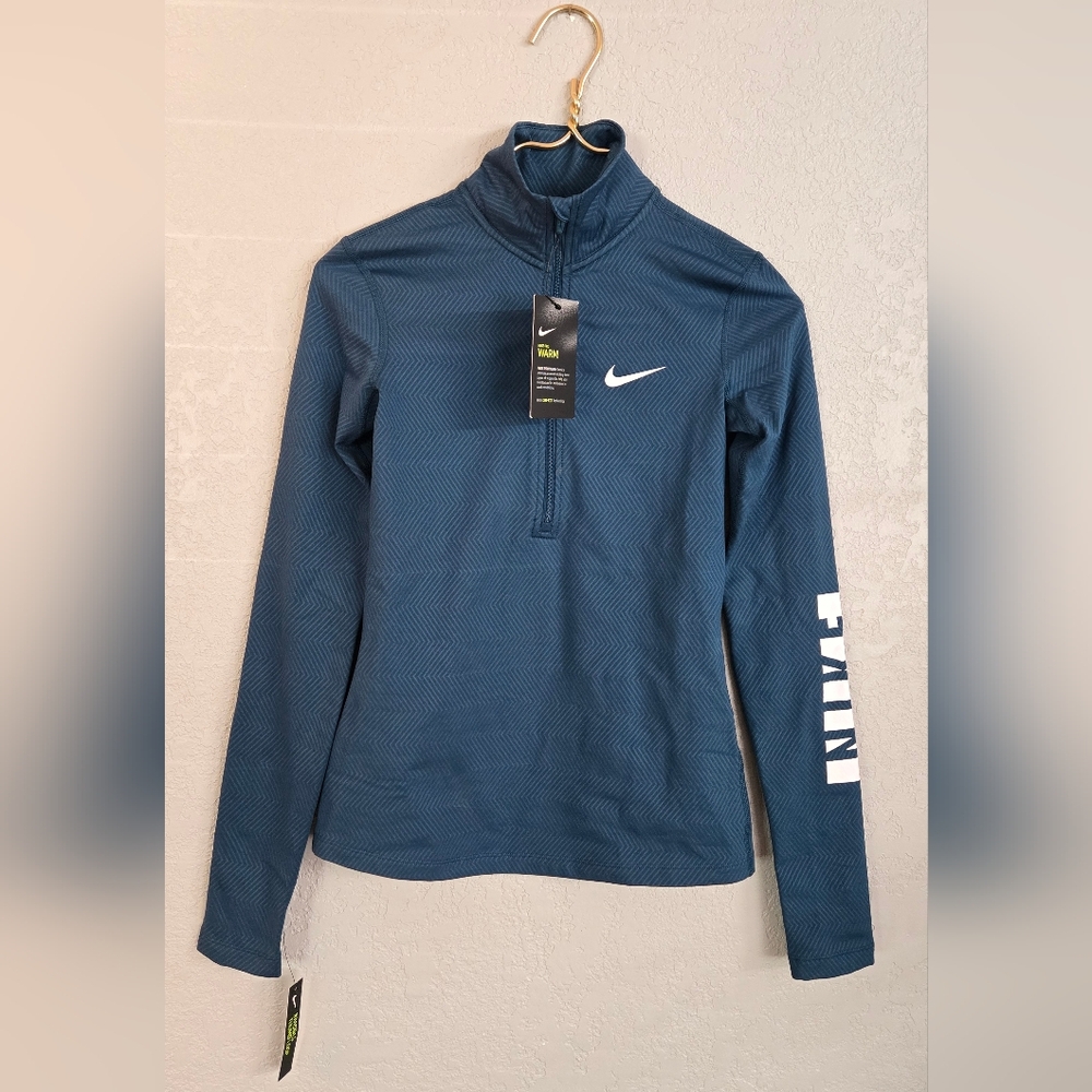 Nike Women's Pro Warm Quarter Zip Long Sleeve Base Layer